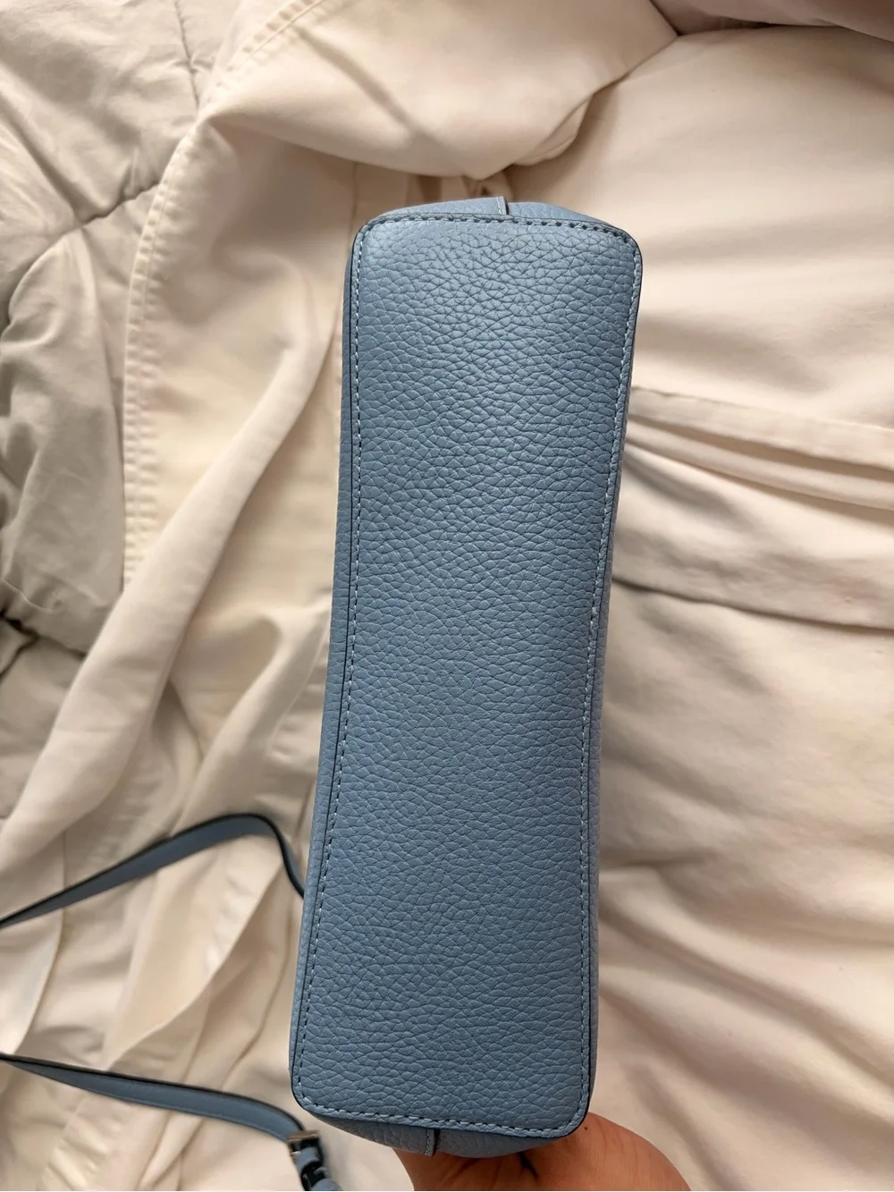 kate spade light blue pebbled leather crossbody - Picture 2 of 5